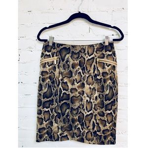 Michael Kors Snake Print Skirt